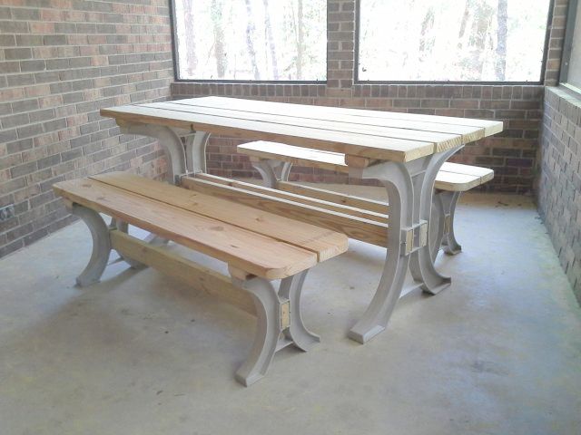 2x4basics picnic table -- 2x8
          top