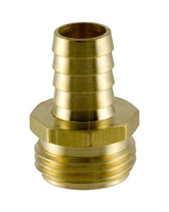 Solid Brass Garden
          Hose Fitting - Male